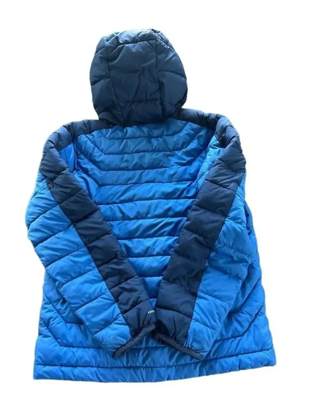 Columbia Boys Powder Lite Hooded Jacket Blue Size M 10/12